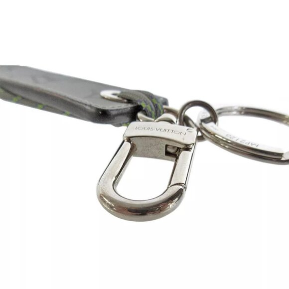 Auth LOUIS VUITTON Porte Cles Tag Monogramfluo charm gray/light gold - Picture 9 of 16